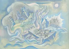 Eugene Savage, The Afternoon of a Faun, 1961, oil on canvas