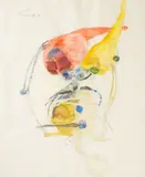 Creation Series #5 by Walter Sorge, 1965, watercolor, offered Apr 2026