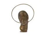 Franz Hagenauer, Untitled, bronze madonna bust with halo