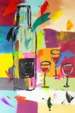 Angee Walberry, Wine For Three, 2023, acrylic on canvas