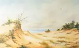 Indiana Dunes by Charis Riedmiller, oil on canvas, offered Apr 2026