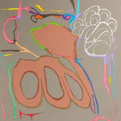 Untitled by Harry Hilson, mixed media, offered Apr 2026