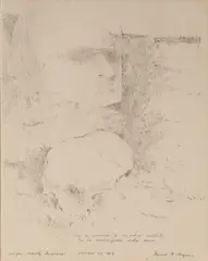 Morgan County, Indiana by Gerald G. Boyce, 1969, graphite, offered Apr 2026