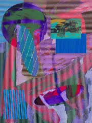 James Massena March, Untitled, acrylic on canvas abstract