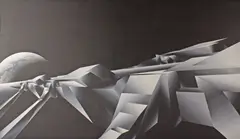 Untitled by James Cunningham, 1976, acrylic on canvas, offered Jan 2026