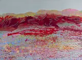 Harry Hilson, Untitled, acrylic painting on paper