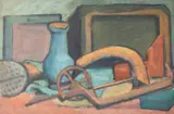 Untitled by Covi, oil on board still life, offered Jan 2026
