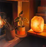 Warm Inside by Natalie Starks, oil on canvas, offered Nov 2025
