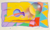 Surface Chemistry by James Willie Faust, 1987, acrylic on paper, offered Nov 2025
