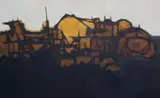 Rinaldo Paluzzi, Ochres and Browns, 1958, oil on canvas