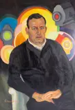Stage Manager by Robert W. Crawford, 1968, oil on canvas portrait, offered Nov 2025