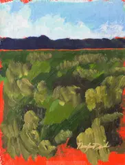 Douglas David, Untitled, oil on canvas landscape