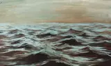 Apprehensive Waves by Johnny McKee, 2020, acrylic on board, offered Nov 2025