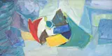 Peter Bruning, Untitled, oil on canvas abstract