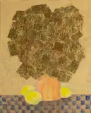 Gerald G. Boyce, Untitled, mixed media on canvas painting and gold leaf