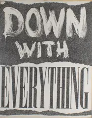 Down with Everything by James Spencer Russell, graphite, offered Nov 2025