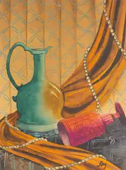 Untitled by Robert C. Ray, watercolor still life, offered Nov 2025