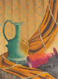 Untitled by Robert C. Ray, watercolor still life, offered Nov 2025