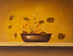 Patrick Farrell, Still Life with Wild Currants, 1976, oil on canvas