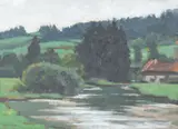 Untitled by Robert Fernier, oil on board landscape, offered Nov 2025