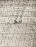 Fisherman in a Rainstorm by Art Hansen, 1982, etching, offered Nov 2025