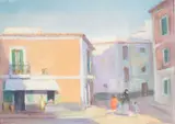 Corner of Ibiza by Bruno Beghe, pastel, offered Nov 2025