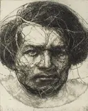 Charles Wells, Frederick Douglass, 1986, etching