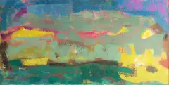 Martin Friedman, Of Time and Space, oil on canvas abstract