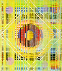 Harold Town, Silent Night No. 4, 1968, oil and lucite 44 on canvas