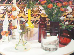 Untitled by Richard Allen George, oil on canvas still life, offered Sep 2025
