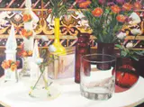 Untitled by Richard Allen George, oil on canvas still life, offered Sep 2025