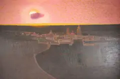Cielo Mexicana by Mario Larrinaga, oil on board, offered Sep 2025