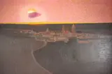 Cielo Mexicana by Mario Larrinaga, oil on board, offered Sep 2025
