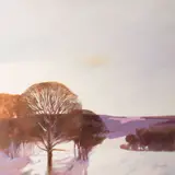 Untitled by William Kortlander, acrylic on canvas landscape, offered Sep 2025
