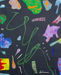 Untitled by Harry Hilson, acrylic on canvas, offered Sep 2025
