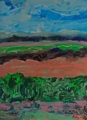 Untitled by Harry Hilson, acrylic, offered Sep 2025