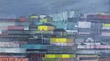 View From a Train by Donna C. Perkins, mixed media, offered Sep 2025