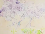 Walter Sorge, Untitled, mixed media abstract landscape