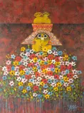 Estrella, Untitled, oil on board