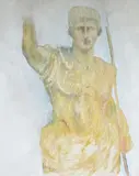 Gerald G. Boyce, Untitled, 1963, oil on canvas painting of augustus caesar