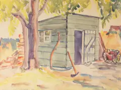 Untitled by Betty Ohlrogge Dabbs, 1934, watercolor, offered Sep 2025