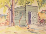 Untitled by Betty Ohlrogge Dabbs, 1934, watercolor, offered Sep 2025