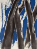 Nona Hershey, Leaning Towards Blue, 1997, aquatint and etching