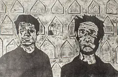 Patrick Flaherty, Memories of the Farm, 2006, woodcut