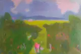 Martin Friedman, Untitled, oil on canvas landscape