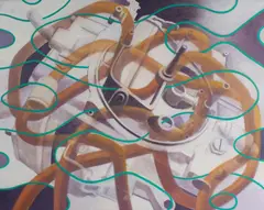James Massena March, Untitled, oil on canvas abstract