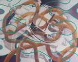 James Massena March, Untitled, oil on canvas abstract