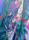 Robert Berkshire, Untitled, oil on canvas abstract