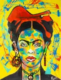 Untitled by H. Curiel, acrylic on canvas, offered Jun 2025