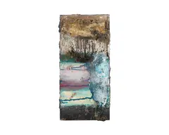 Particular Past 6 by Juliet Holland, 1985, mixed media wall assemblage, offered Jun 2025